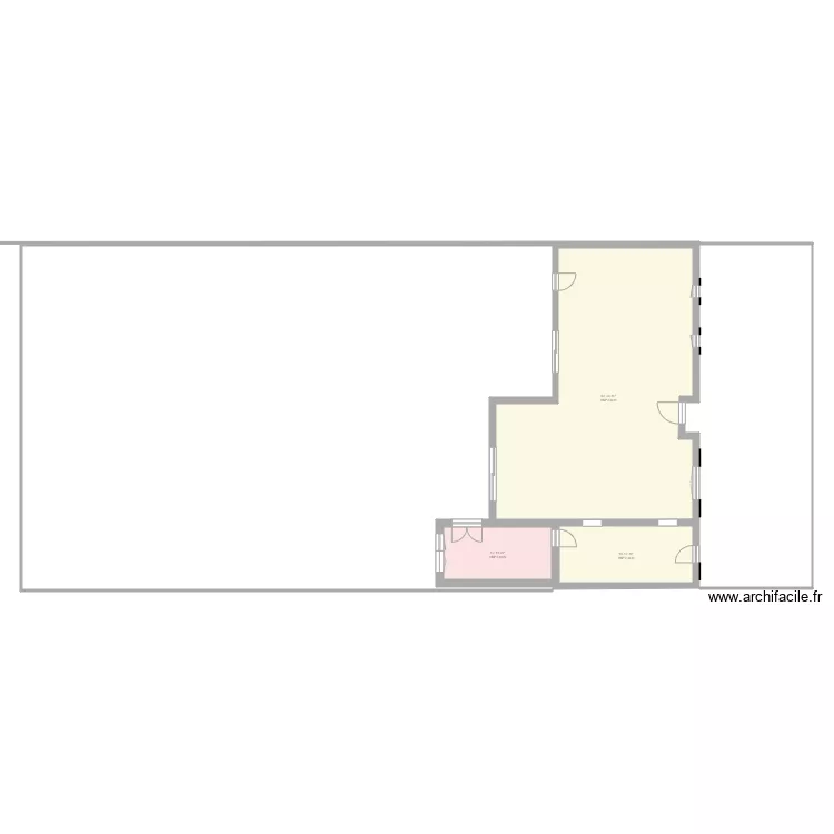 extension chambre. Plan de 