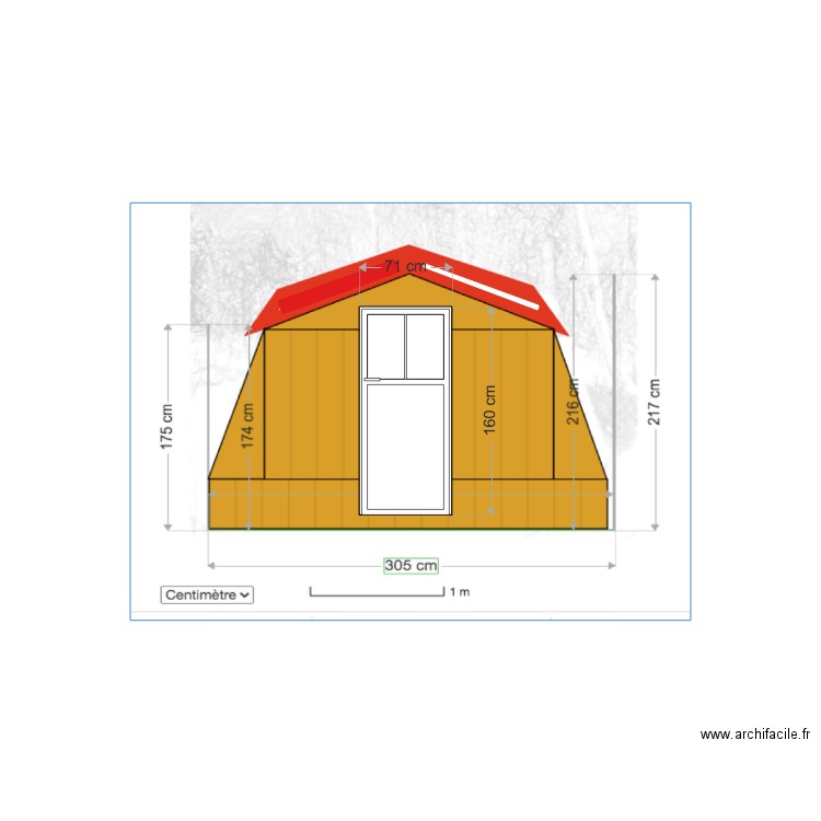 serre face Ouest. Plan de 0 pièce et 0 m2