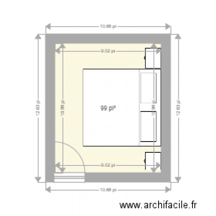 neuve. Plan de 0 pièce et 0 m2