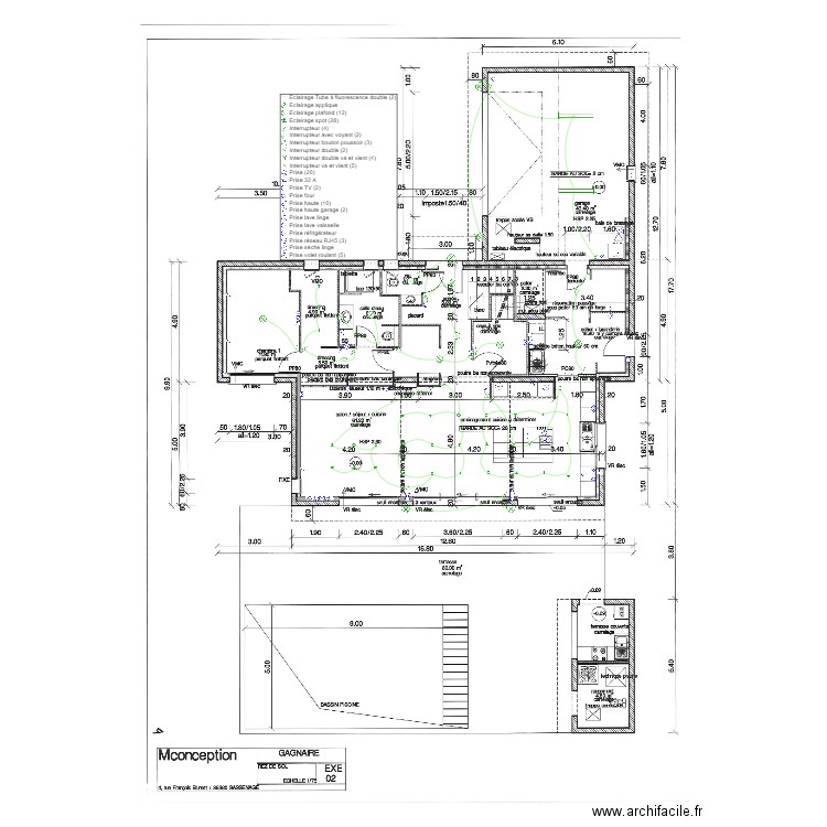 GAGNAIRE EXE 2. Plan de 0 pièce et 0 m2