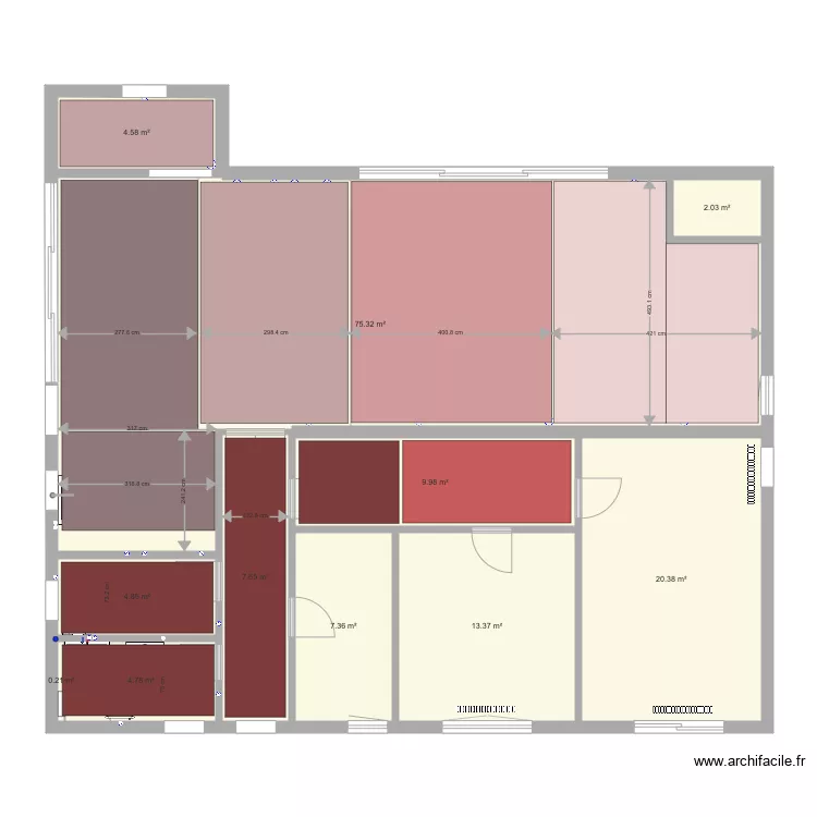 tresnja rdc chauffage. Plan de 