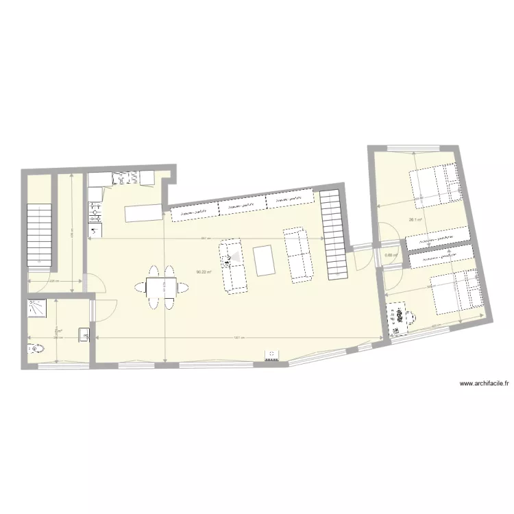 PAULHAGUET 1er &eacute;tage V3. Plan de 