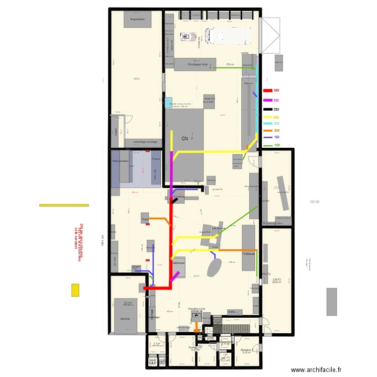 atelier Yann V11. Plan de 14 pièces et 667 m2