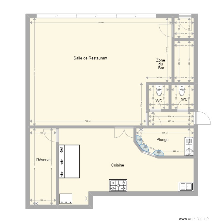 Plan local chinois. Plan de 0 pièce et 0 m2