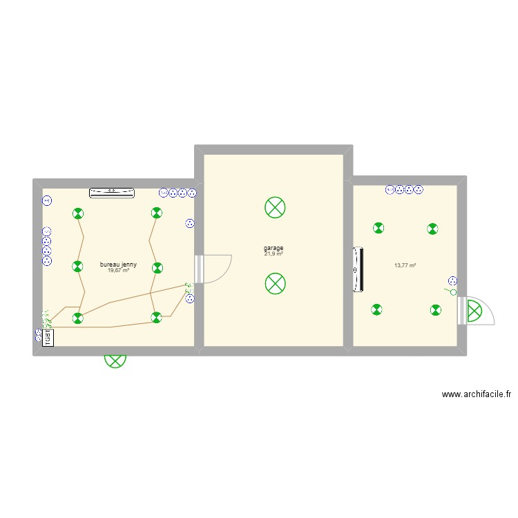 bureau silvain. Plan de 0 pièce et 0 m2