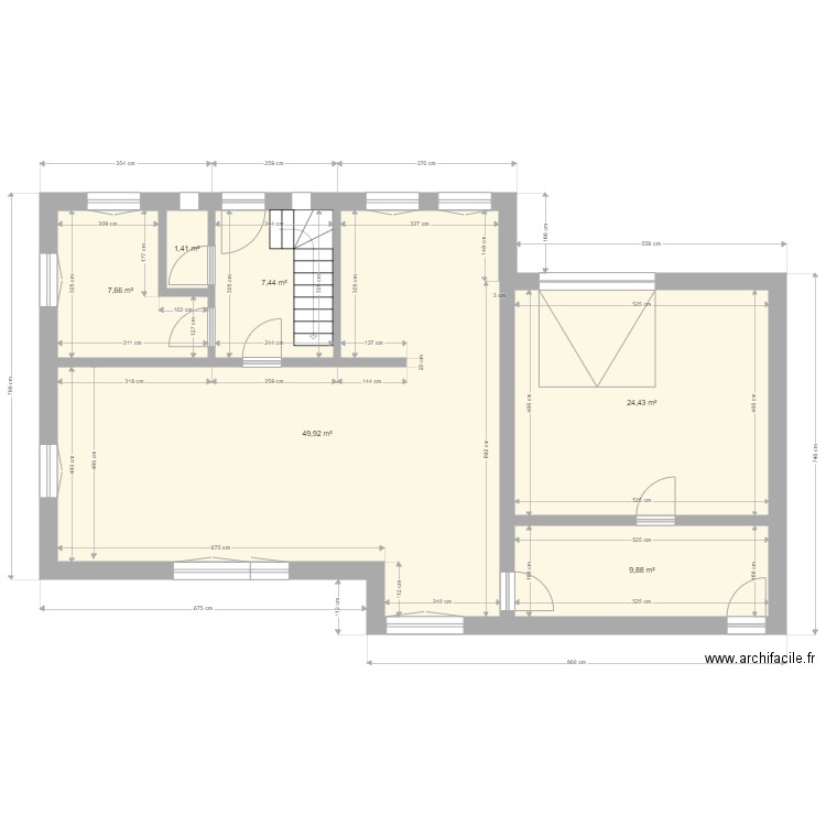 davies chêne v4. Plan de 19 pièces et 242 m2