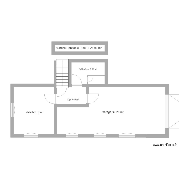 Tarentelle Rez de Chaussée Origine . Plan de 0 pièce et 0 m2