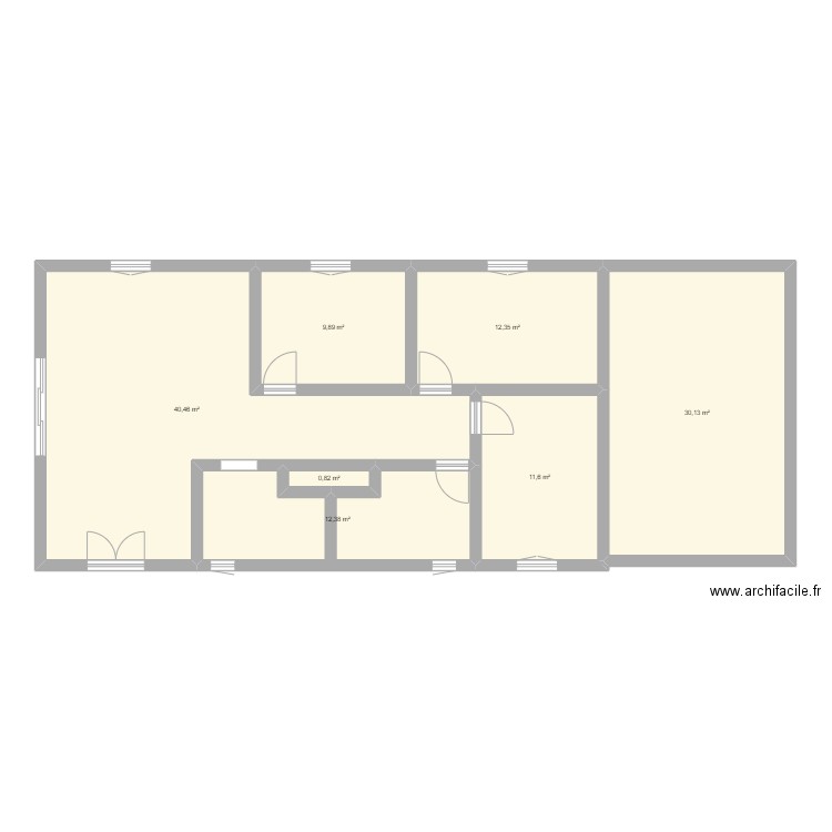 zo'z plan's. Plan de 7 pièces et 118 m2