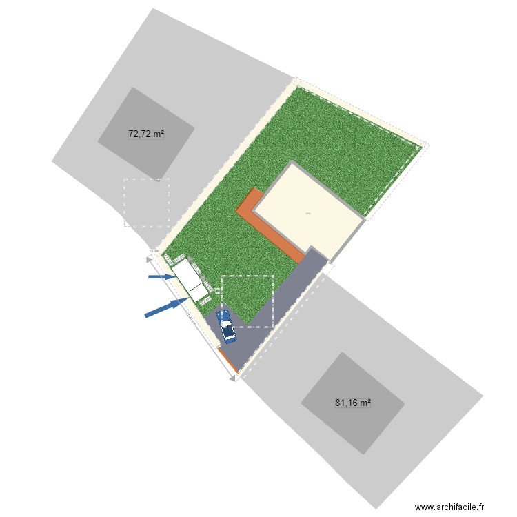 plan de masse abri jardin. Plan de 3 pièces et 248 m2