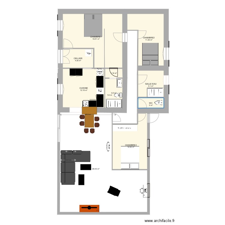 MAISON5. Plan de 0 pièce et 0 m2