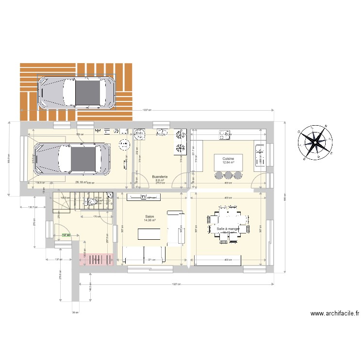 TP Projet 5. Plan de 0 pièce et 0 m2