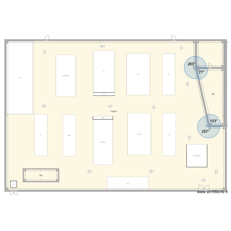 Décathlon Plan 3 pièces 1204 m2 dessiné par wakatchup