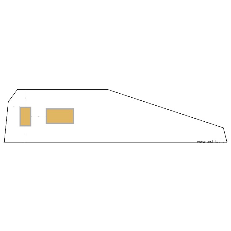 DP 2MC. Plan de 2 pièces et 35 m2