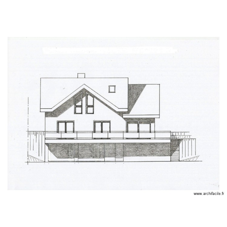 ROZAND   VILLARD  FACADE S O  A. Plan de 0 pièce et 0 m2