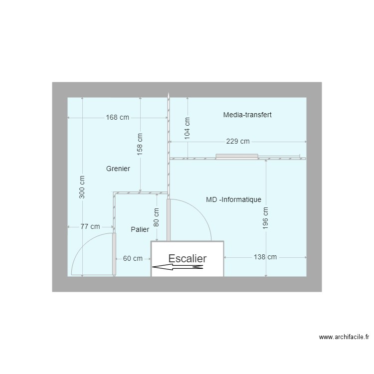 garage haut3. Plan de 0 pièce et 0 m2
