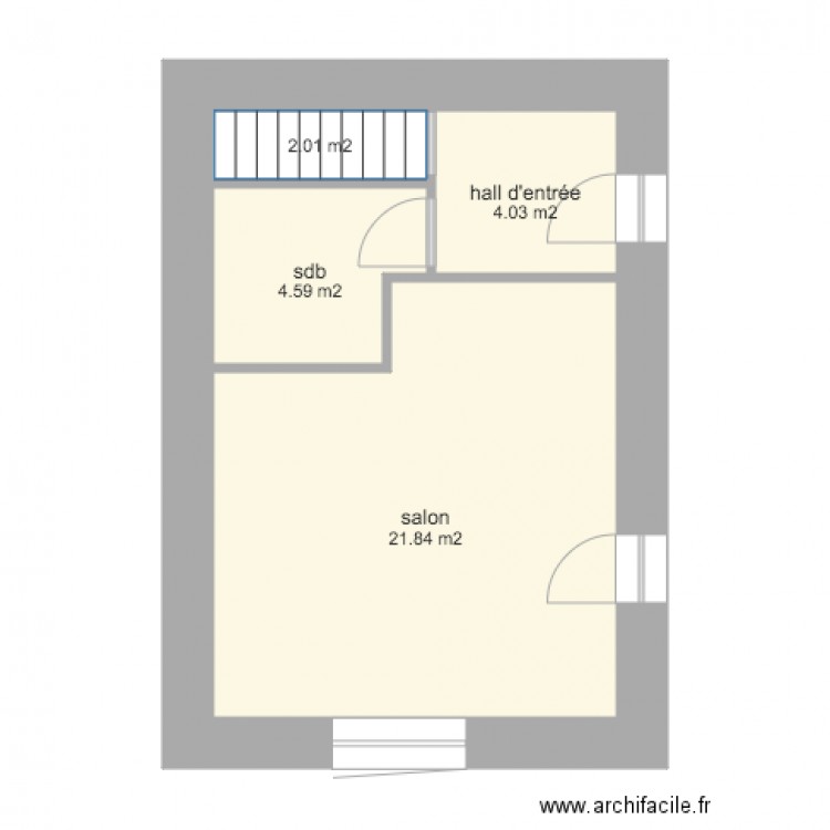 plan pontille rdc. Plan de 0 pièce et 0 m2