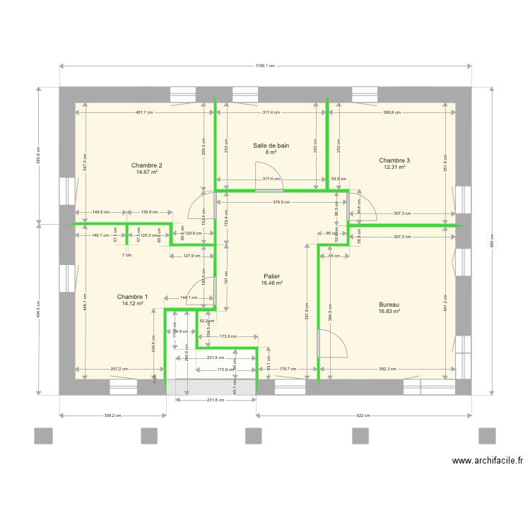 étage. Plan de 0 pièce et 0 m2