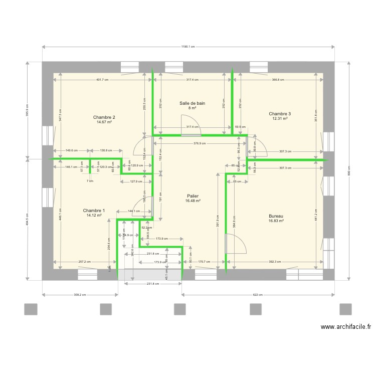 étage. Plan de 0 pièce et 0 m2