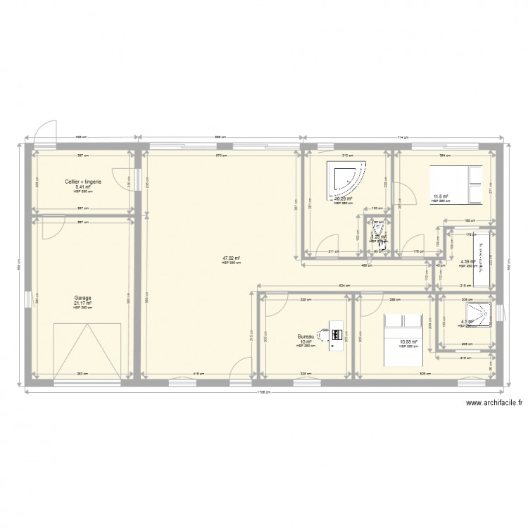 maison plain piedbis. Plan de 0 pièce et 0 m2