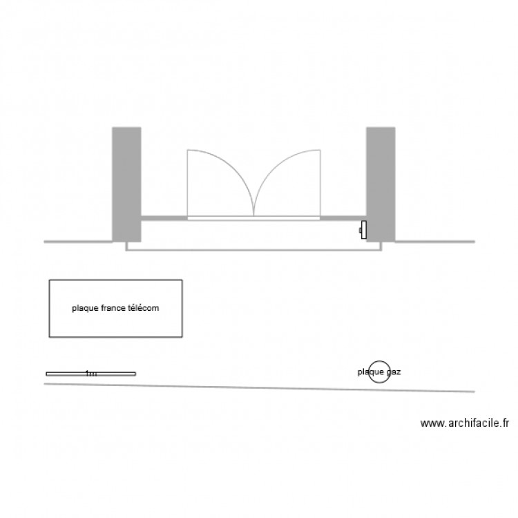 accès immeuble. Plan de 0 pièce et 0 m2