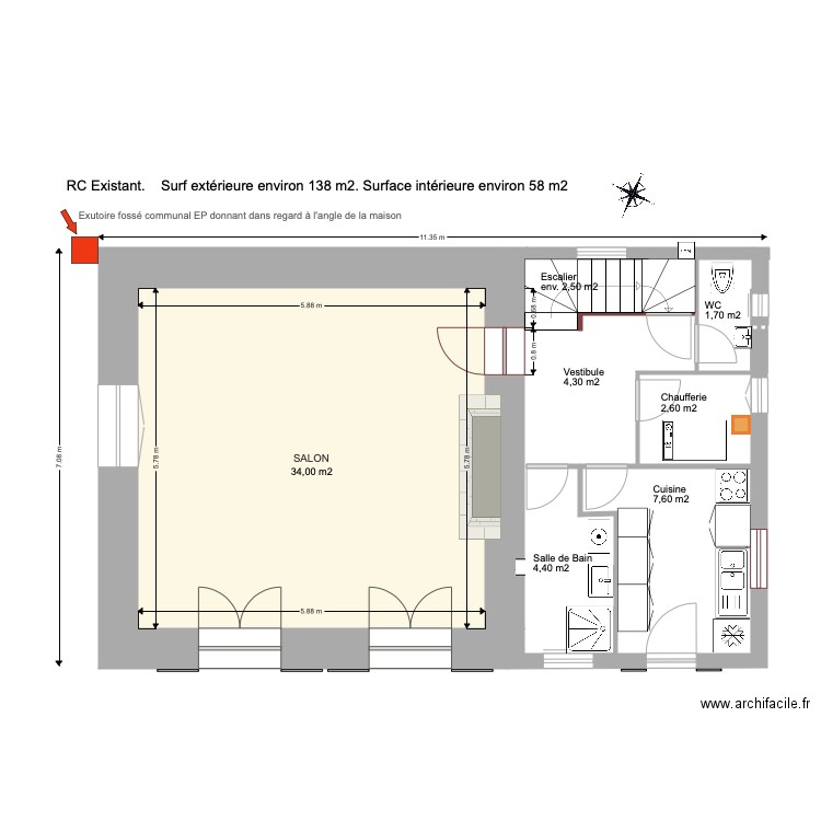 Meaulne RC. Plan de 0 pièce et 0 m2