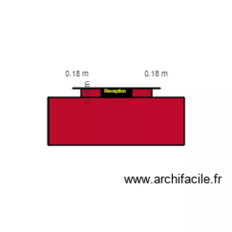 Reception desk outside choix1. Plan de 