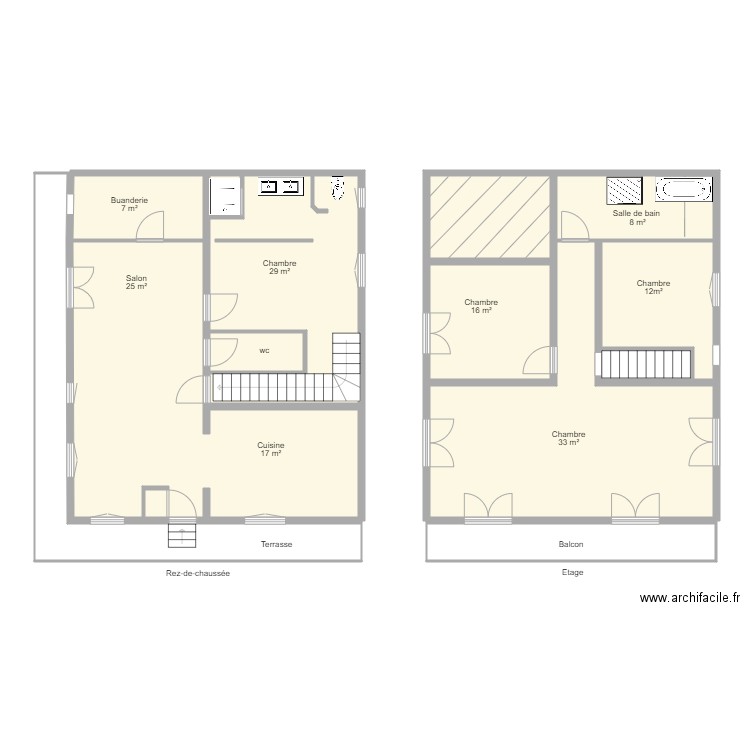 87G6045. Plan de 13 pièces et 186 m2