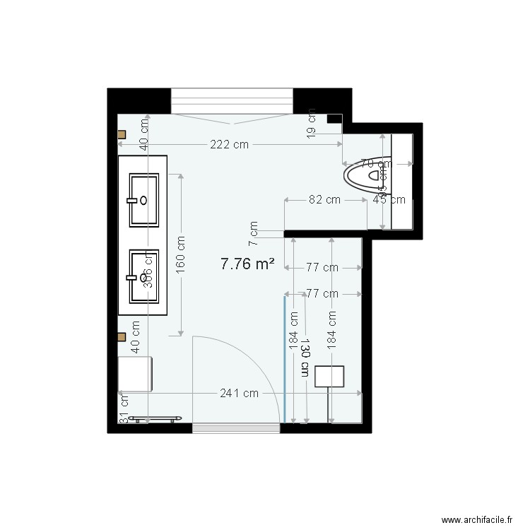 SDB 1 appartement LEVEN  version définitive. Plan de 0 pièce et 0 m2