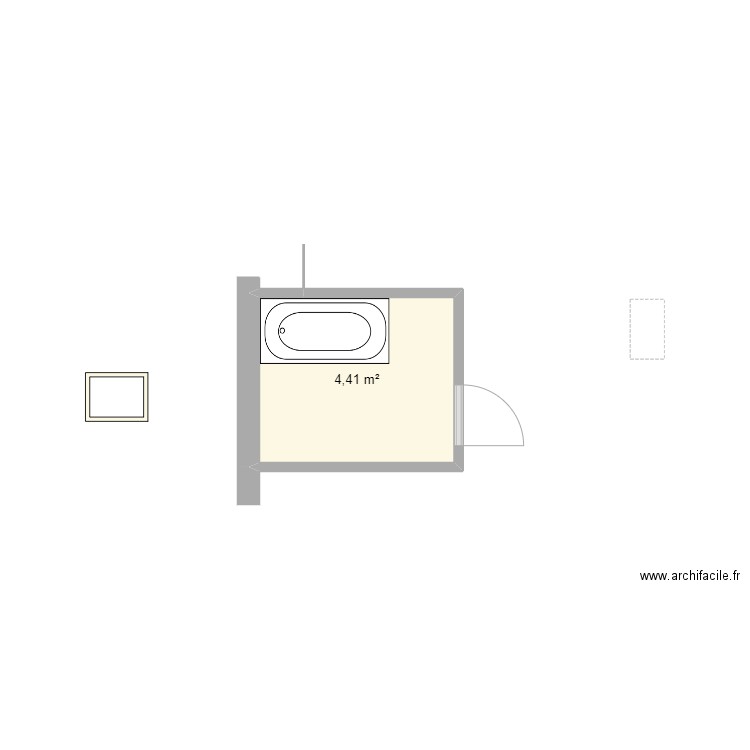 plan cobbold. Plan de 1 pièce et 4 m2