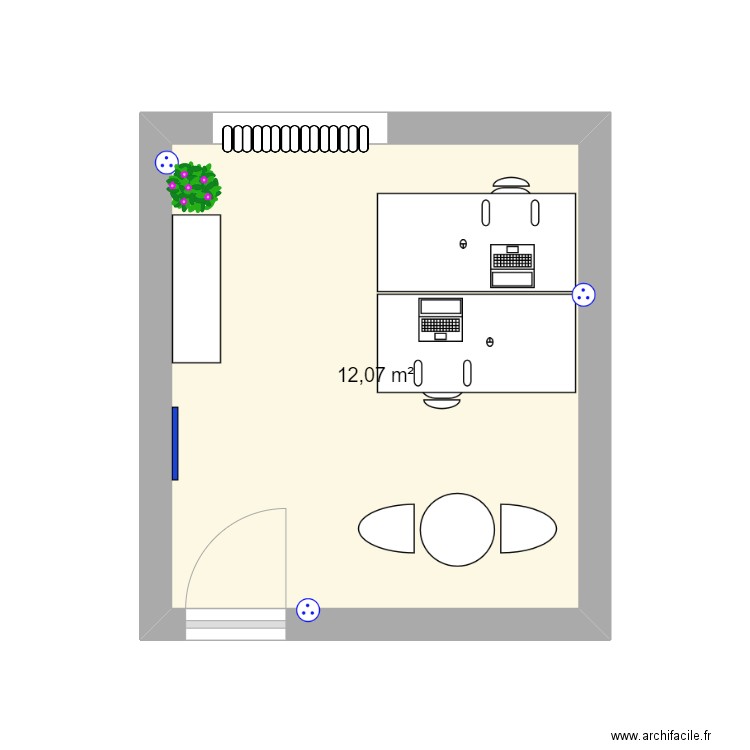 bureau 0.19. Plan de 0 pièce et 0 m2