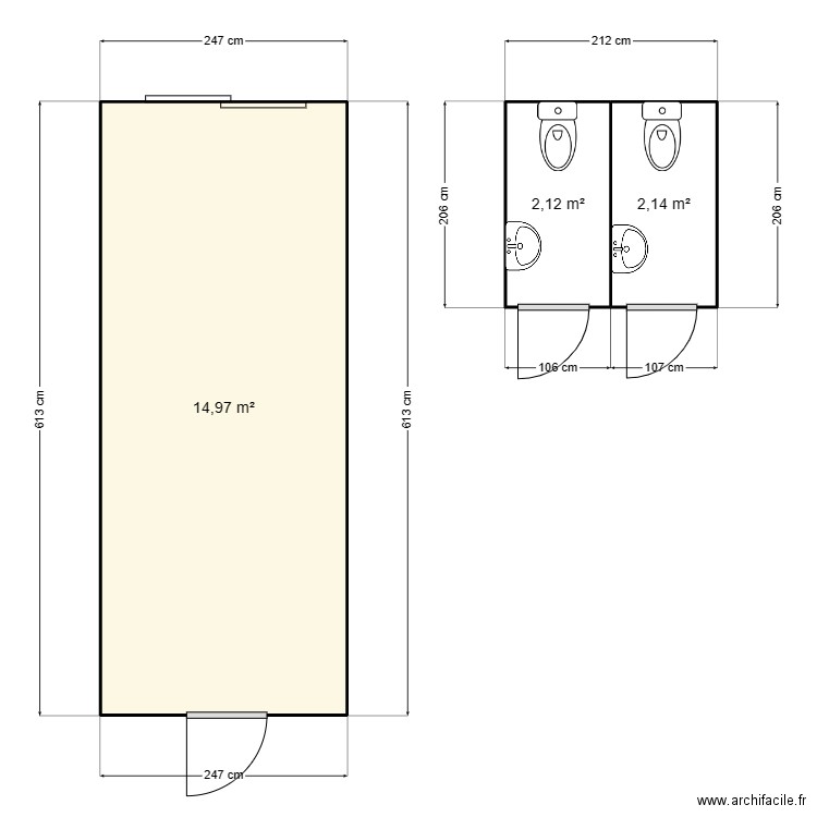PREFECTURE -ST JEAN DE MAURIENNE . Plan de 0 pièce et 0 m2