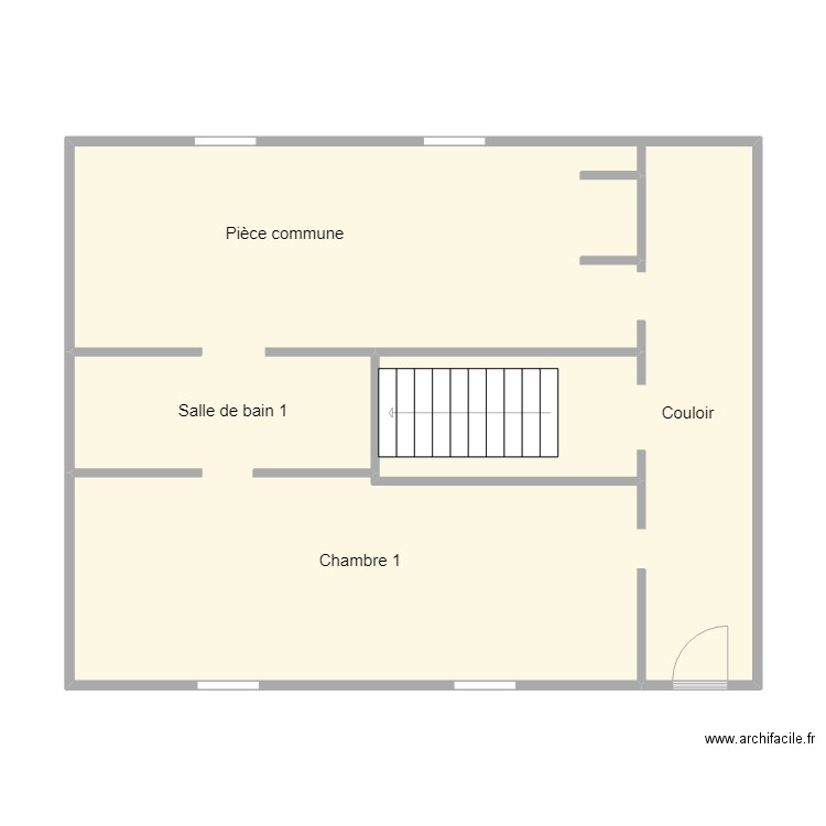 R+1 KOEFFER. Plan de 1 pièce et 76 m2