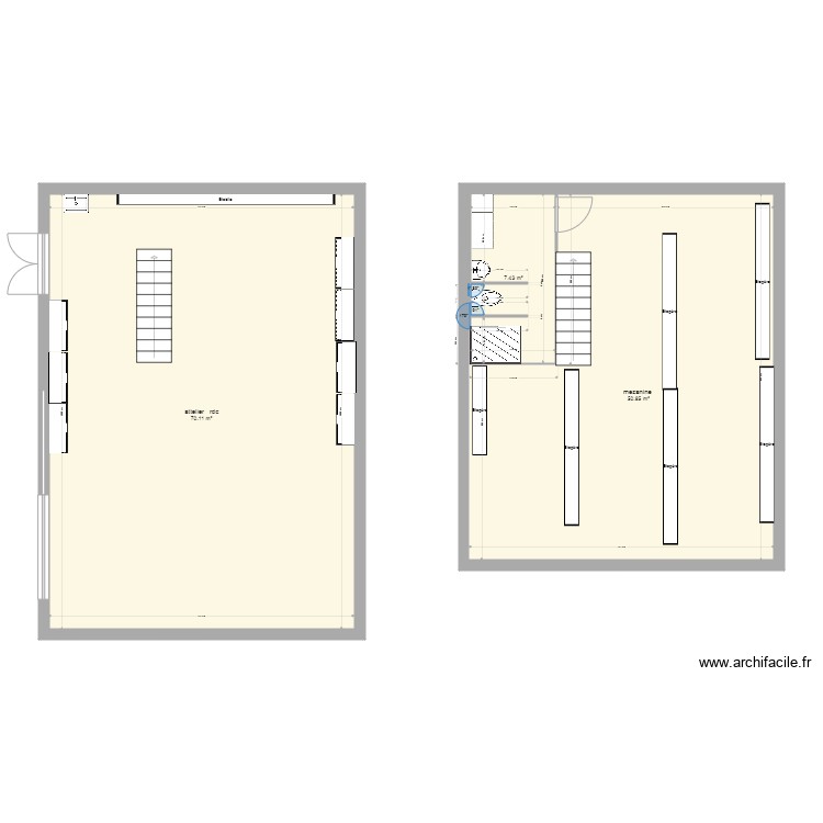   sanitaire attelier municipaux 2. Plan de 0 pièce et 0 m2