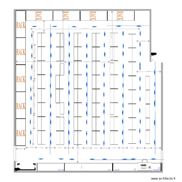 Plan rangement pièces . Plan de 0 pièce et 0 m2