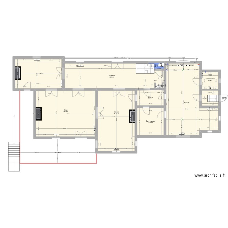 Château dimensions . Plan de 11 pièces et 191 m2