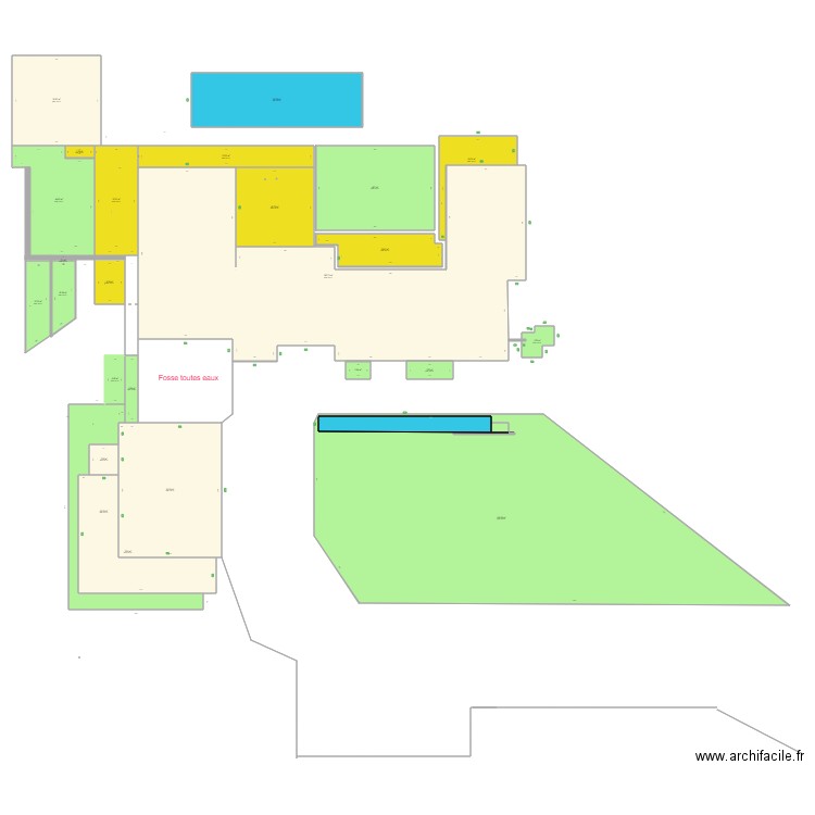 plan de base maison le chausset a modifier si necessaire. Plan de 27 pièces et 1421 m2