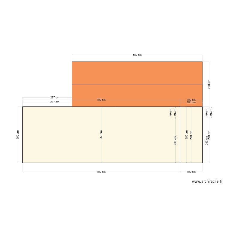 mézy v1.4 ACTUEL - vue du côté lot 50. Plan de 0 pièce et 0 m2