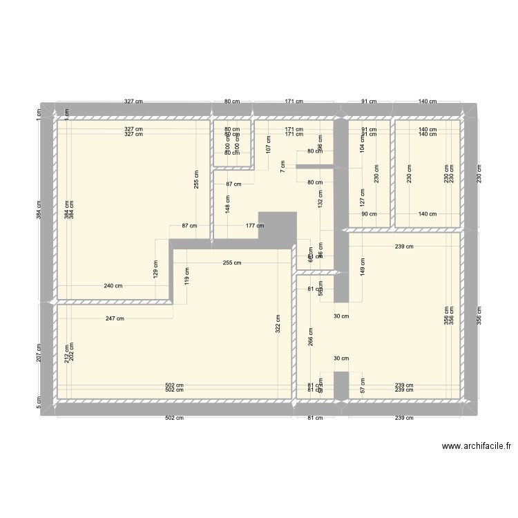 Sébastien Bruxelles. Plan de 22 pièces et 48 m2