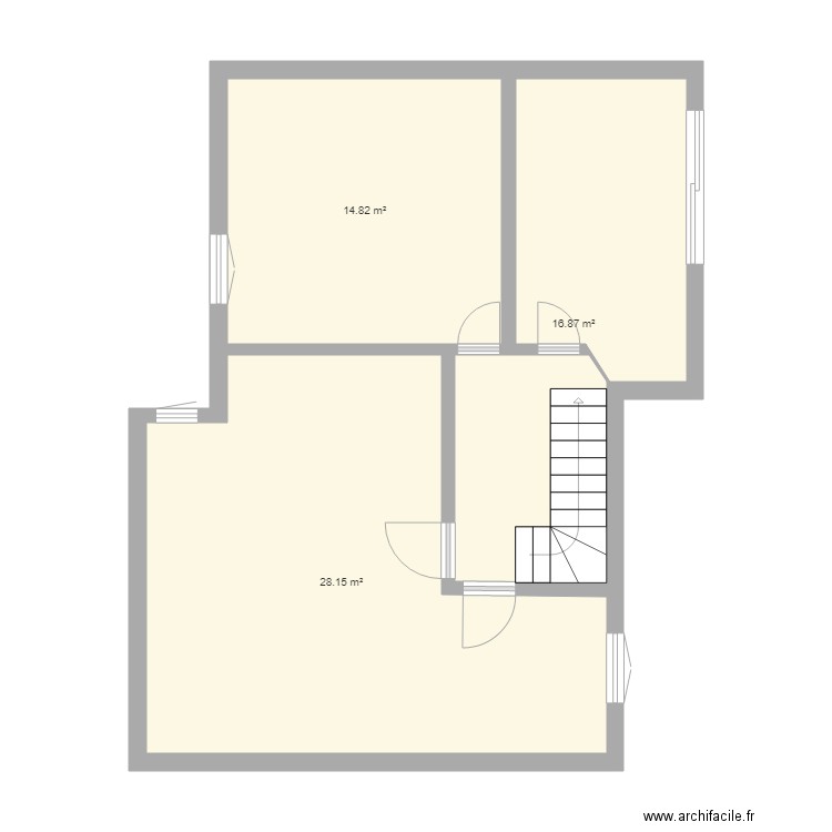 Etage Maison. Plan de 0 pièce et 0 m2