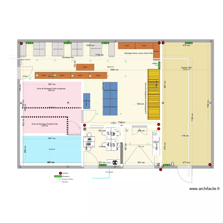 Hangar. Plan de 0 pièce et 0 m2