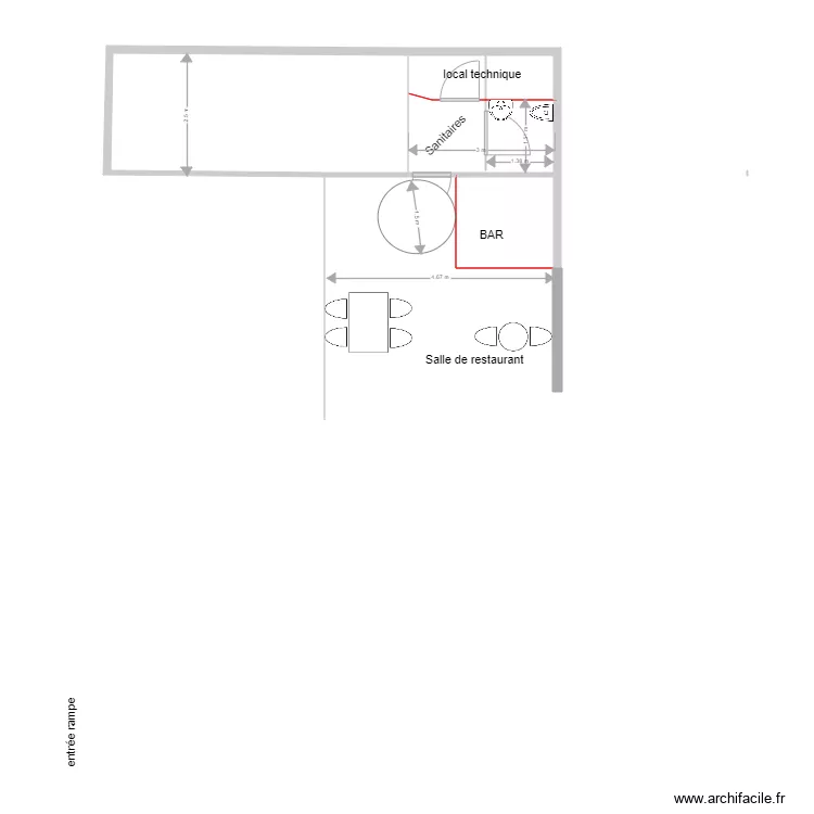 SANITAIRES LODGE. Plan de 