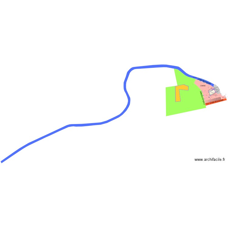 plan de masse limite separative projet. Plan de 0 pièce et 0 m2