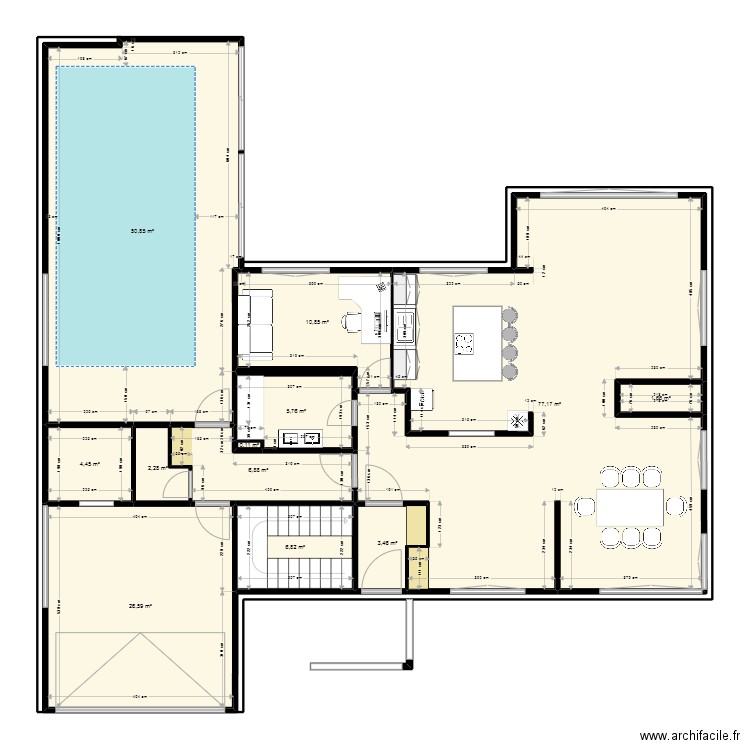 colombier reamenagement RDC. Plan de 0 pièce et 0 m2