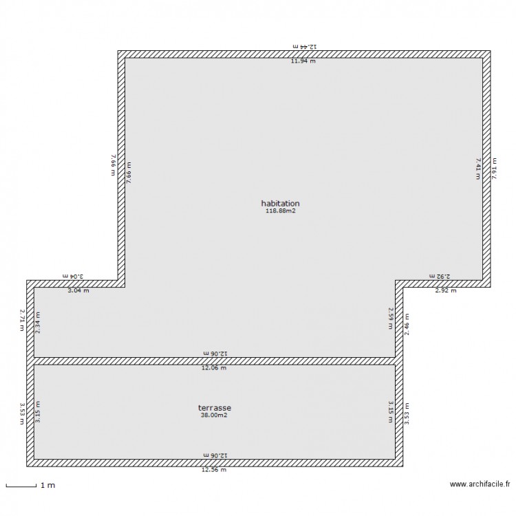 projet. Plan de 0 pièce et 0 m2