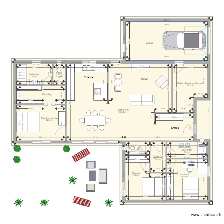 Maison 02 v2. Plan de 0 pièce et 0 m2