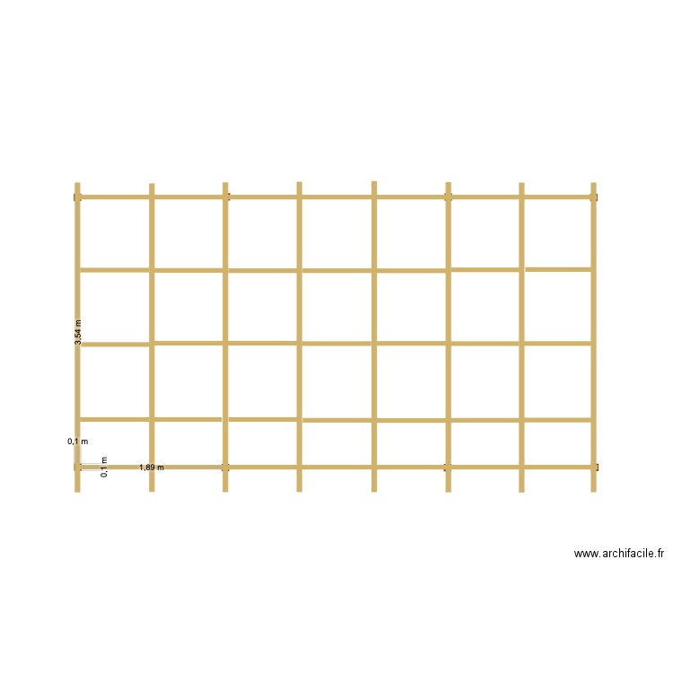 pergola. Plan de 0 pièce et 0 m2
