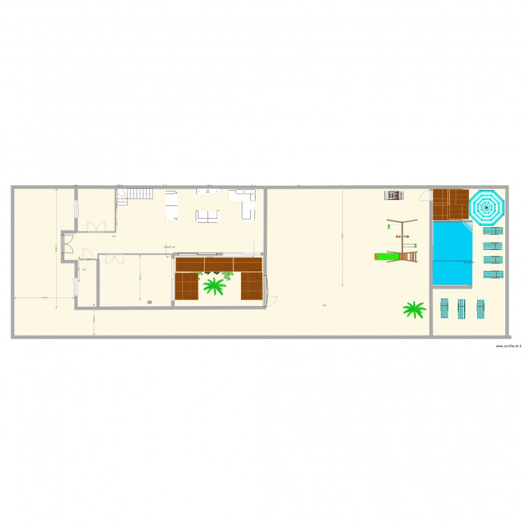 maison a construire  RDC N 2. Plan de 0 pièce et 0 m2