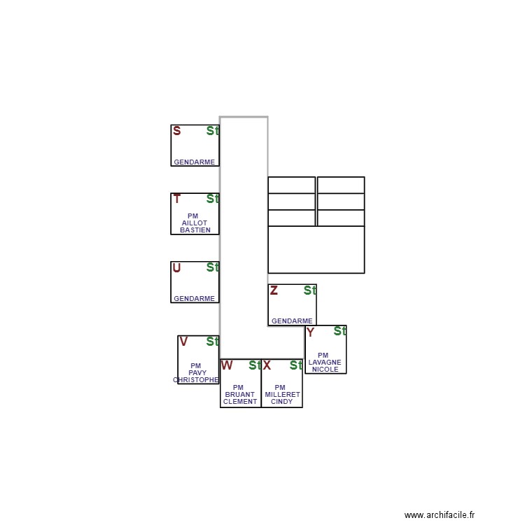 Arolles C 4 ème étage . Plan de 0 pièce et 0 m2