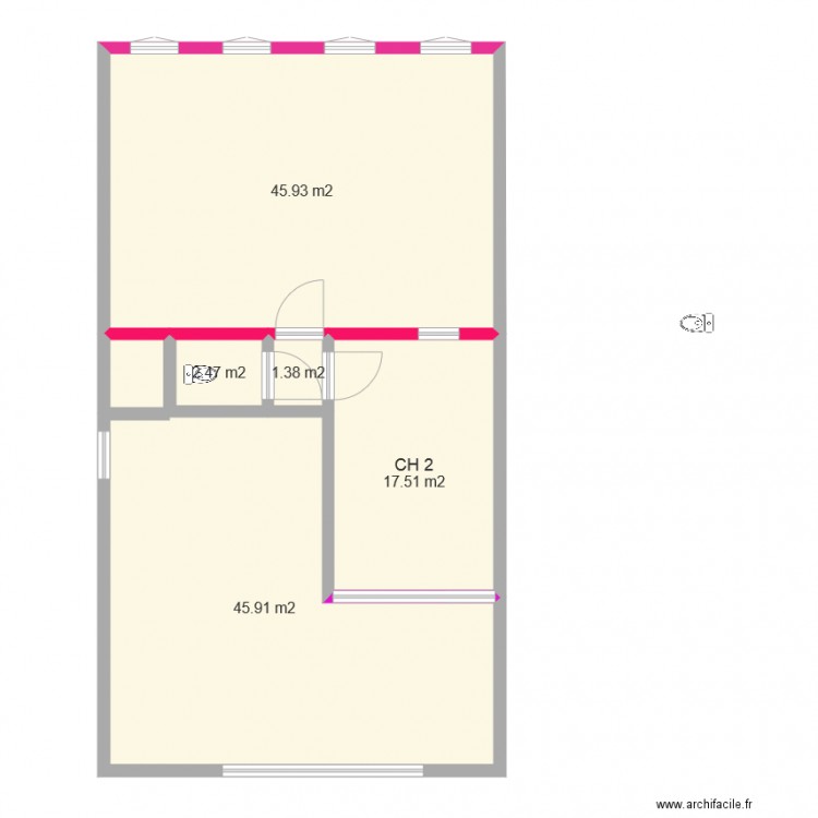 1 T3 ET T2 DIFF. Plan de 0 pièce et 0 m2