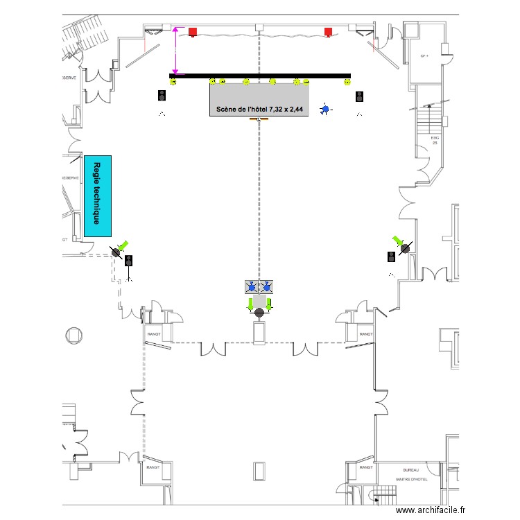 Plan RL 2019 Le Meridien Etoile. Plan de 0 pièce et 0 m2